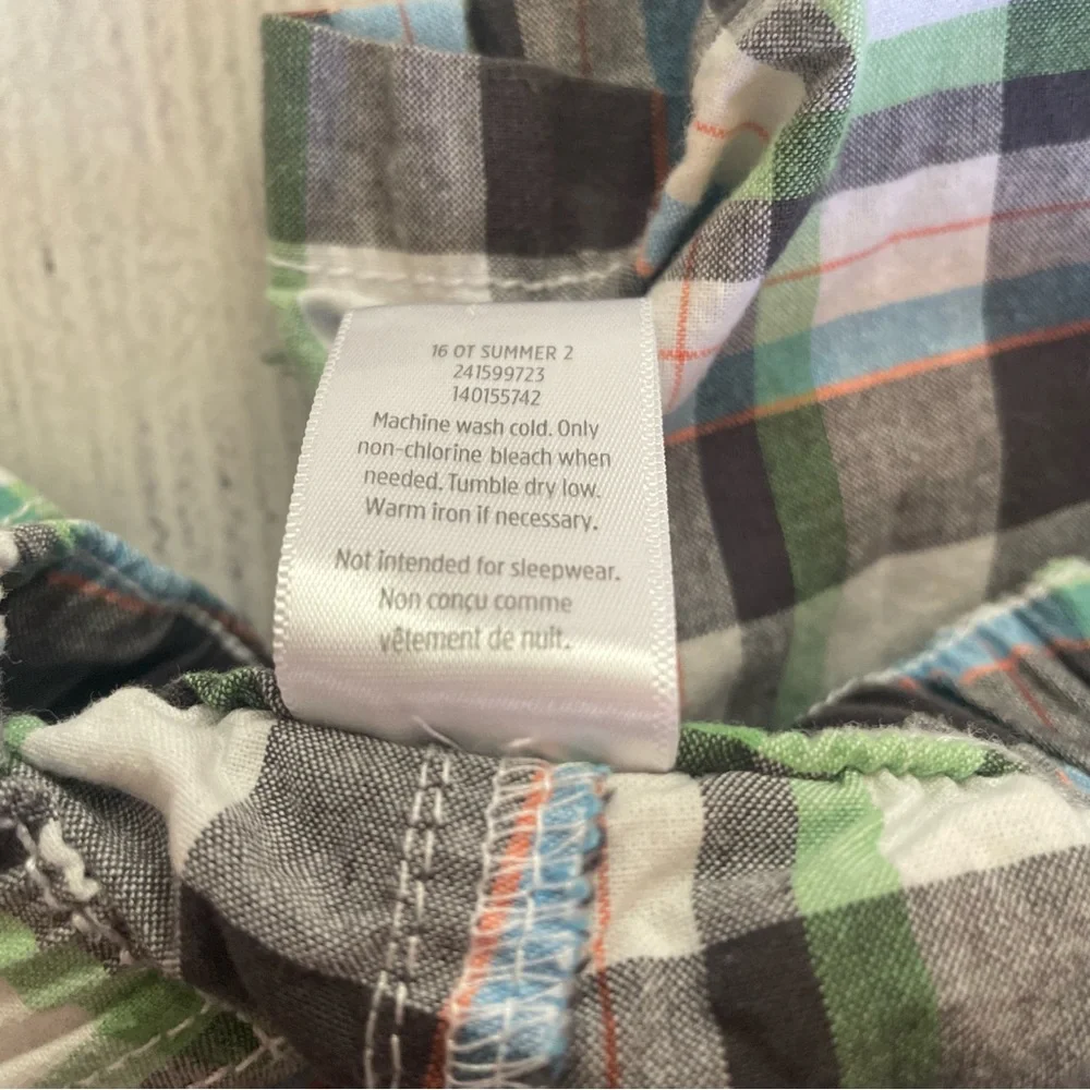 Gymboree Blue and Green Plaid Shorts Size 2T